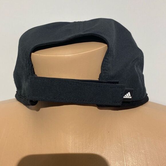 Adidas Women's Black Aeroready Mesh Stretch Baseball Cap Hat Adjustable - Picture 3 of 9